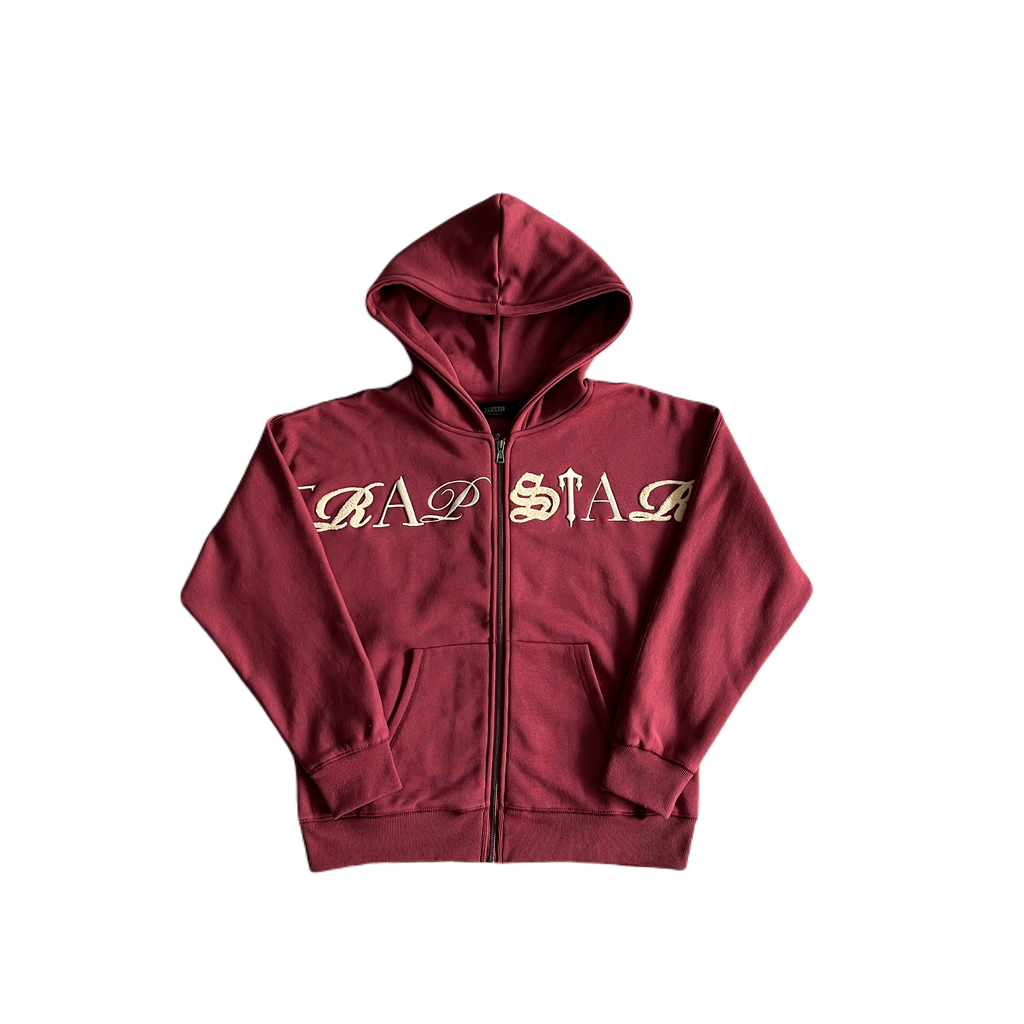 SCRIPT ZIP THROUGH TRACKSUIT – ZINFANDEL