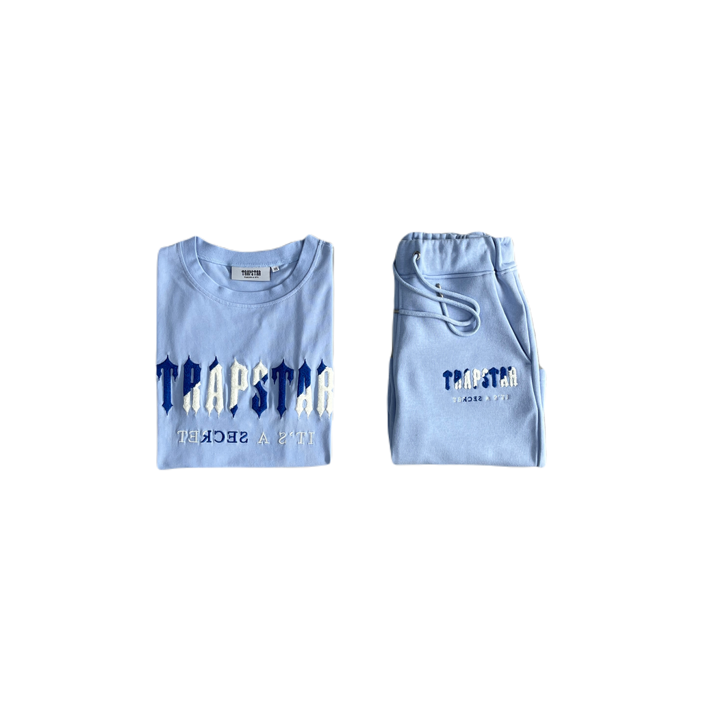 CHENILLE DECODED SHORT SET-CASHMERE BLUE /DAZZLING BLUE